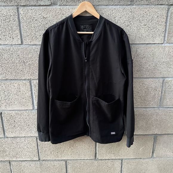 Figs Other - Figs Scrubs Bomber Jacket Black Men’s Size L